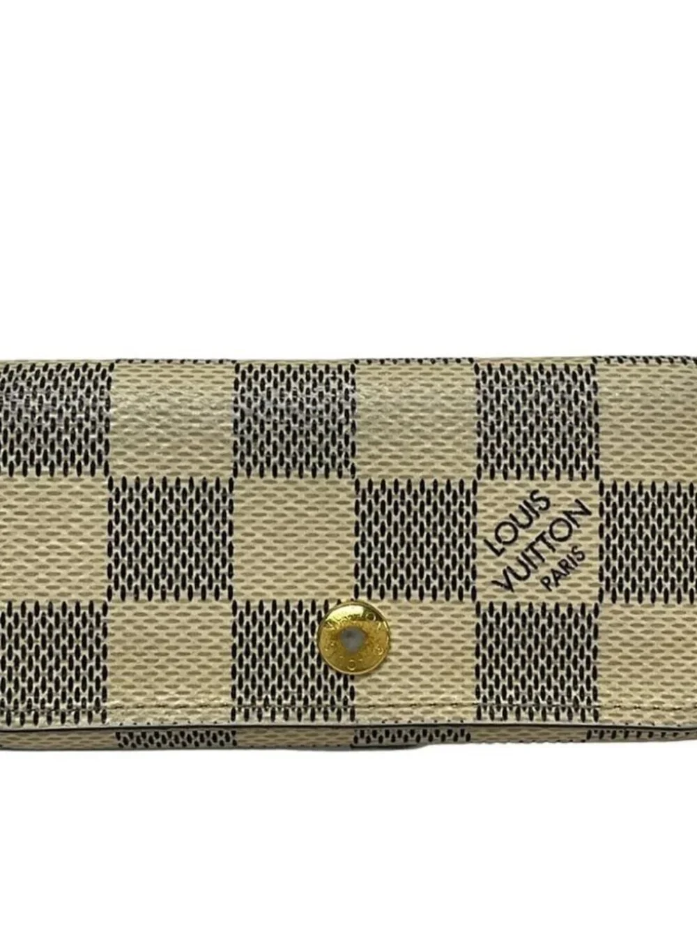 LOUIS VUITTON Multicles 4 N60020 Azur Damier CT0138 Key Case Damier Canvas